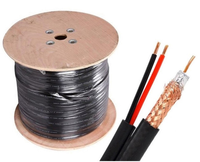 RG59 with Power Coaxial Cable Hot Sale Product New Design Cable High Quality Coaxial Cable