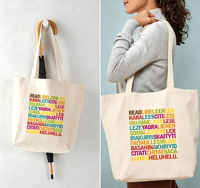 Sacs fourre-tout en toile en gros avec logo personnalisé, robustes, durables, plusieurs couleurs, sacs de shopping promotionnels en coton