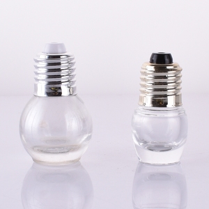Bouteille de vernis à ongles noir de 8ml, bouteille de vernis à ongles en verre de gel uv vide avec capuchon de couronne d'ampoule bon marché, vente en gros - Product Image 2