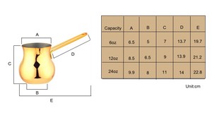 Moderno in acciaio inox caffettiera turca con manico lungo e coperchio fornello caffè, latte, tè, cioccolata calda deliziosa bevanda quotidiana - Product Image 3