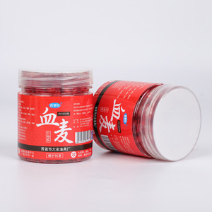 Cebo granular de trigo Western King Blood para pesca de carpa cruciana en agua dulce, 1000 unidades por frasco - Product Image 1