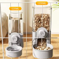 Distributeur automatique portable de nourriture et d'eau pour animaux de compagnie, grande capacité, moderne, suspendu, en plastique solide, pour chiens, utilisation intérieure