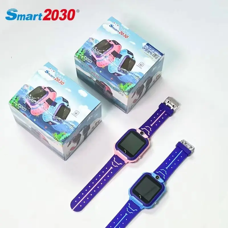 Reloj inteligente de plástico con Gps para niños, pulsera inteligente de seguimiento antipérdida de LBS, 2G, Color OEM, C002, nuevo producto de 2022