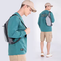 Sac de banane recyclé certifié Kingsons GRS-Sac de ceinture à bandoulière pour voyage, entraînement, course, randonnée, salle de sport, décontracté