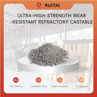 Ciment alumineux réfractaire ultra-résistant à la déchirure pour la découpe de pièces de refroidisseur de tuyaux de charbon d'entrée de four à ciment