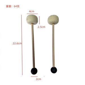 <span class=keywords><strong>Baqueta</strong></span> para <span class=keywords><strong>Cuenco</strong></span> <span class=keywords><strong>Tibetano</strong></span> de Madera de Haya de Doble Punta con Fieltro de Goma, Accesorio de Percusión - Product Image 5