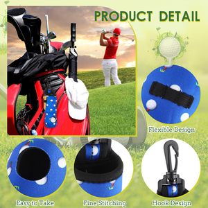 Custom LOGO Golf Tee Holder Golf Ball Carry Bag Tee Holder for Neoprene Pouch Portable with Hook Accessories for Men Women - Product Image 6
