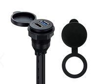 1m USB 3.0 HD-Stecker auf HD USB3.0-Buchse AUX Dashboard Panel Auto Unterputz-Verlängerung kabel mit Installationsplatten-Kits