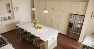 SANTOPOVA Farmhouse Cream Kitchen <b>Cabinets</b> with Integrated Gas Stove and Spacious Drawer Storage - Product Image 3