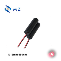Nouveau module de pointeurs laser rouges compacts mini 12 mm 650 nm 10 mW en aluminium pour entraînement APC industriel, point rouge pour ciblage longue distance