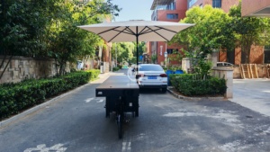 Tricycle mobile pour la vente de crème glacée Etodevice, chariot personnalisé à trois roues pour les événements en plein air - Product Image 4