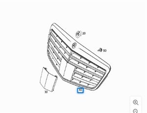 2218800483 per la griglia del radiatore della barra centrale della barra anteriore <span class=keywords><strong>Mercedes</strong></span> <span class=keywords><strong>W221</strong></span> S300 S350 - Product Image 3