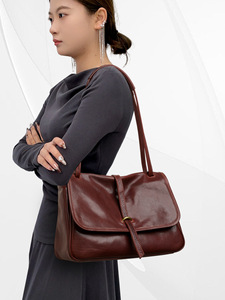 Nuevas Bolsas de Mensajero de Alta Calidad para Mujer, Bolsos de Mano de Cuero Genuino, Bolsos Cruzados, Bolsos de Hombro para Mujer, Bolsos Tote con Asa Superior - Product Image 4