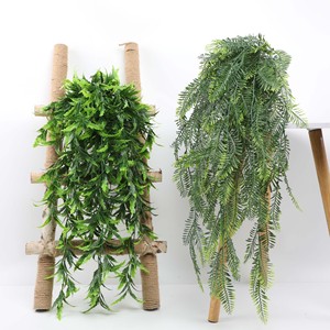 LANJO Vente en gros de plantes artificielles suspendues, fleurs vertes pour la décoration murale des restaurants, hôtels, cafés - Product Image 3