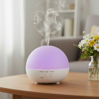 Diffuseur d'huiles essentielles électriques, humidificateur d'air ultrasonique, lumières LED, diffuseur d'arômes pour la maison, diffuseur d'arômes ultrasonique