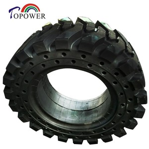Neumático Sólido Topower 445/65-24 con Diseño Diagonal para Minicargadora y Plataforma de Trabajo Aérea - Product Image 2