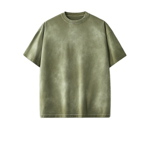 Washed Water <strong>T</strong>-<strong>Shirts</strong> <strong>Customizable</strong> Street Wear Heavyweight Cotton Summer Casual Wholesale Vintage Pattern Plain <strong>t</strong> <strong>Shirt</strong> - Product Image 1