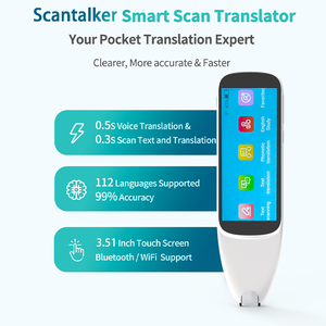 Écran tactile 3.51 pouces WIFI deux voies traduction <span class=keywords><strong>de</strong></span> numérisation multilingue en temps réel espagnol voix intelligente dispositif <span class=keywords><strong>de</strong></span> traduction instantanée - Product Image 2