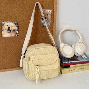 Sacs messager coréens en velours côtelé pour femmes, petits sacs à bandoulière pour adolescentes, idéaux pour le cyclisme et l'exercice - Product Image 6