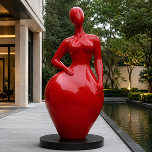 Sculpture murale en résine de cheval <span class=keywords><strong>rouge</strong></span> abstrait minimaliste, grande taille, pour l'extérieur, motif <span class=keywords><strong>champignon</strong></span>, pour femme moderne, à vendre en intérieur - Product Image 1
