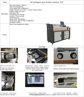 Machine de reliure automatique A3 avec application de couverture par laminage et serrage de livres