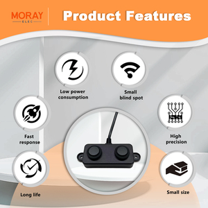 Sensor de Nivel Ultrasónico Moray ME101, Venta Caliente, Precio de Fábrica al por Mayor, Sensores de Distancia de Doble Sonda, Impermeable - Product Image 2