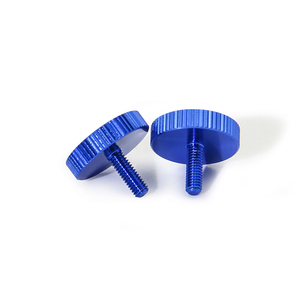 Ổ cắm đầu phẳng Tự khai thác nút nắp nhỏ màu đen nhôm rãnh ngón tay cái vai tròn Pan có khía vít rỗng - Product Image 2