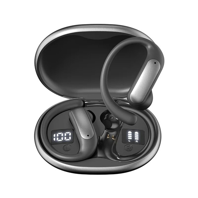 Portable OWS Wireless Earbuds Type C Fast Charge Bluetooth 5.4 Open Ear Sport Headphone TWS Earphone