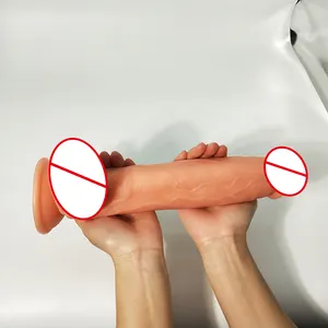 Venta caliente simulación Jumbo Extra grande 30,5 cm consolador de silicona Dispositivo de masturbación femenina juguetes sexuales para adultos
