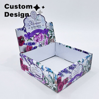 Boîte de présentation en carton de luxe avec logo imprimé sur mesure, boîte d'emballage pour savon en papier pour comptoir de vente au détail, boîte de présentation OEM