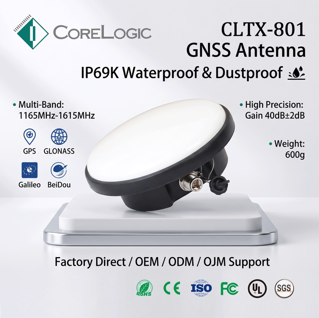 CoreLogic High Precision GNSS RTK Receiver 1408 Channels GPS Surveying Equipment with IMU Tilt Correction for Land Measurement