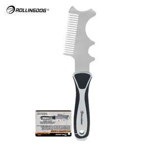 ROLLINGDOG 50219 4 in 1 Coltello per Stucco, Rullo per Pittura, Pulitore per Pennelli, Impugnatura Comoda, Strumento Multifunzionale Durevole per Pittori - Product Image 1