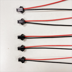 JST 2ピンコネクタワイヤーハーネスLEDストリップケーブルハーネスJST SM 2.50mmピッチ2ピンコネクタメス＆オス付きワイヤー300mm - Product Image 2