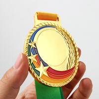 Médaille de sport en alliage de zinc coloré, forme étoile, personnalisable, pour marathon, vente en gros OEM ODM, démonstration disponible