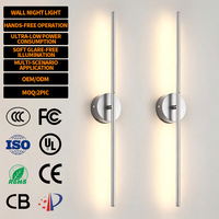 Lámpara de Pared LED Moderna EGH 815MM Negra, Dorada y Plateada, Decoración para Hogar, Dormitorio, Sala de Estar, Cabecera, Sofá, Fondo