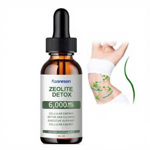 Ausreson OEM <span class=keywords><strong>Zeolite</strong></span> Liquida Naturale per Disintossicazione e Pulizia, Integratore Vitaminico Liquido, Gocce di <span class=keywords><strong>Zeolite</strong></span> <span class=keywords><strong>Clinoptilolite</strong></span> per la Salute Intestinale - Product Image 1