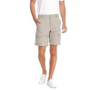 ZX Custom Men Utility Cargo Pantalones cortos de pesca Trabajo al aire libre Senderismo Viajes Casual Ropa de caza Pantalones cortos de secado rápido Protección solar UV