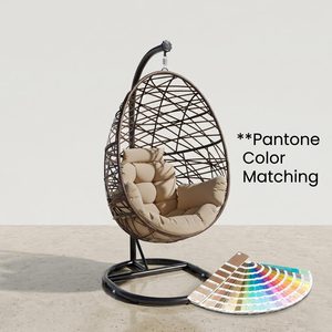 <span class=keywords><strong>Silla</strong></span> <span class=keywords><strong>Colgante</strong></span> Tipo <span class=keywords><strong>Huevo</strong></span> Moderna para Exteriores con Soporte, Muebles de <span class=keywords><strong>Mimbre</strong></span> de Lujo para Patio, <span class=keywords><strong>Silla</strong></span> de Ratán Resistente a la Intemperie para Hotel - Product Image 6
