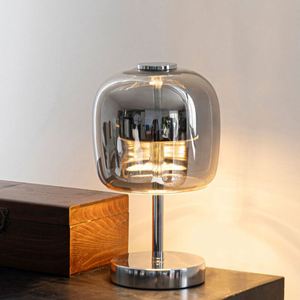 Modern Simple Glass Desk <b>Lamp</b> USB <b>Charging</b> Three-Color Dimming LED Light for Bedroom Living Room Table <b>Lamp</b> - Product Image 4