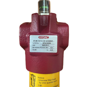Filtre à huile hydraulique Hydac RFN BNHC 250 B F 25 D 1.0 L24, acier moulé, média synthétique, pression maximale 300 Psi - Product Image 4