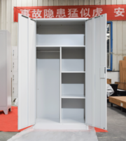 Armoire de rangement en acier avec serrure à clé, armoire autoportante pour bureau, maison, école, salle de sport, service incendie