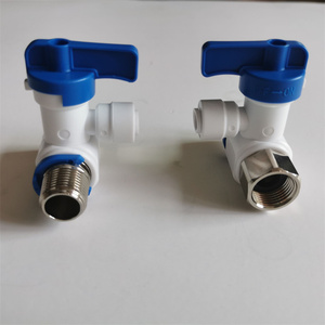 RO Nguồn cấp dữ liệu nước Adapter 3/8 đến 1/4 inch bóng van người anh kích thước RO nước đầu vào TEE Mỹ Kích thước 3/8 inch - Product Image 1