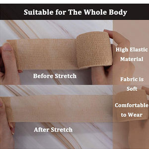 رباط كريب عالي الجودة من المصنع توريد طبي من القطن ضمادة كريب مرنة 4 * من إنتاج m - Product Image 2