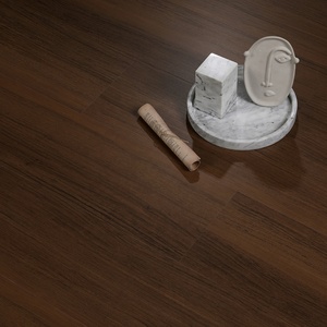 Plancher SPC en noyer, brun <span class=keywords><strong>riche</strong></span>, grain réaliste, résistant à l'eau, anti-rayures, installation facile par clic. Idéal pour les maisons/les bureaux. - Product Image 3