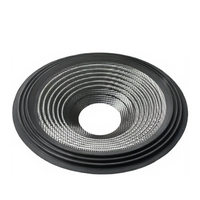 Diafragma Speaker Serat Karbon 18 Inci, Kerucut Kaku Tinggi, Subwoofer Bass Dalam, Pengganti OEM