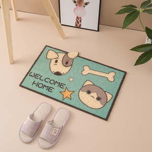 Tapis en PVC <span class=keywords><strong>personnalisé</strong></span> avec impression en bobine <span class=keywords><strong>personnalisé</strong></span> pour votre famille <span class=keywords><strong>Paillasson</strong></span> de bienvenue avec animaux domestiques et enfants Tapis <span class=keywords><strong>d</strong></span>'<span class=keywords><strong>entrée</strong></span> antidérapant - Product Image 5