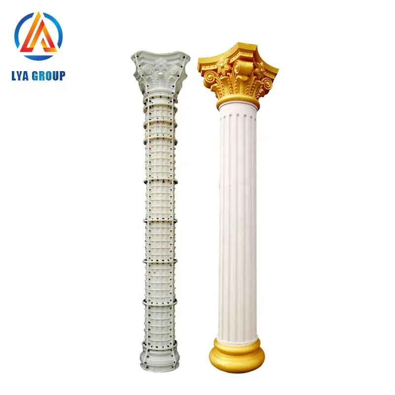 New Design Exterior Decoration Polystyrene Cornice Moulding Columns Eps Roman Pillar Mold
