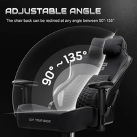 Silla de Juego CA Chair Gaming Custom Alibaba 2024, Silla de Juego Negra de Alta Calidad con Soporte Lumbar Integrado