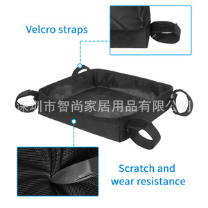 Tool Bag For Ladder With Tool Pocket 37x28x8cm Nylon Black Removable Strap - Product Image 4