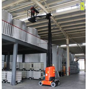 Ascenseur hydraulique de plate-forme aérienne de 6m 8m 9m 10m 12m ascenseur en aluminium de mât vertical de levage d'homme simple <span class=keywords><strong>pour</strong></span> l'individu utilisant le nettoyage - Product Image 5